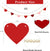 Hearts Wood Bead Garland for Valentine Decorations