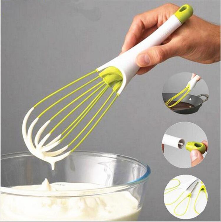 Multifunctional Rotating Hand Egg Beater Plastic Dough Mixer