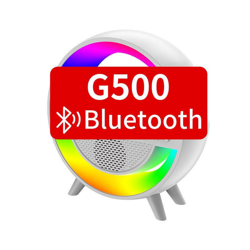 Wireless Charging Speaker G500 with Alarm & Colorful Lights