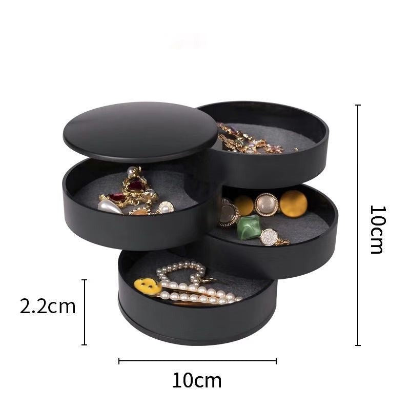 Rotating Jewelry Organizer with Large Capacity (Black)