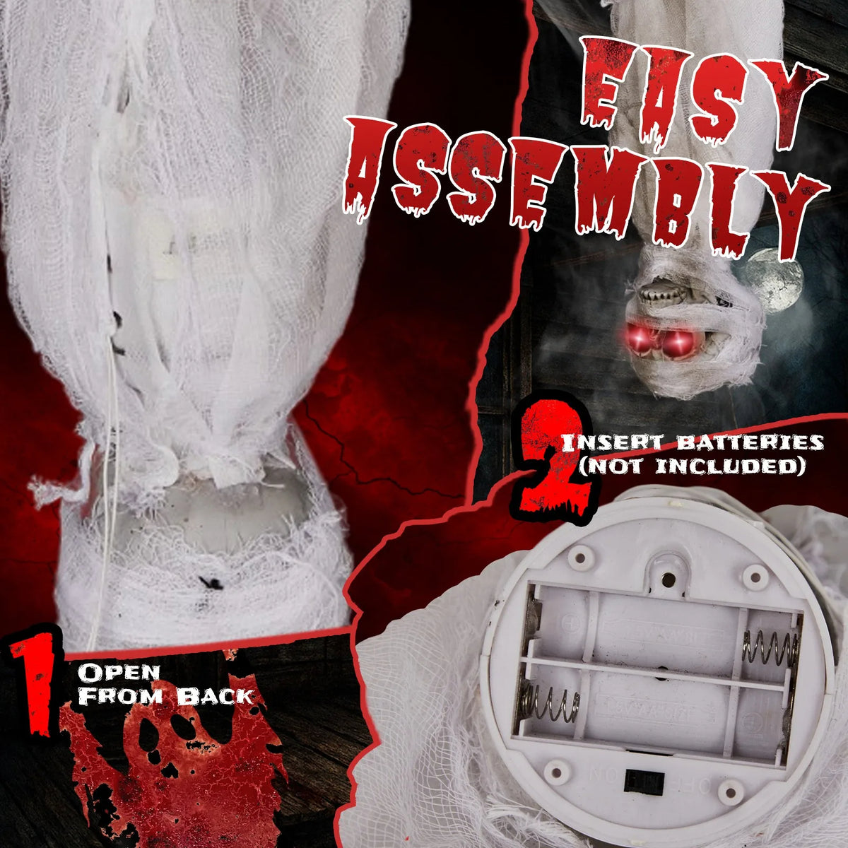 Halloween Decoration Indoor Hanging Corpse Sound-Activated 3FT