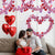 Love Heart Hanging Decor Garland 5 Pieces Home Decorations (Red)