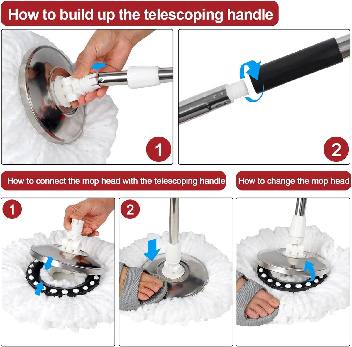 360° Spin Mop Bucket Set for Effortless Floor Cleaning