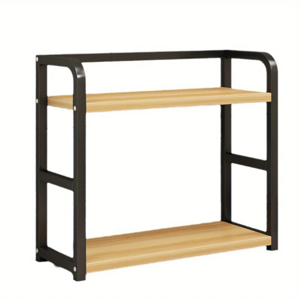 2-Tier Freestanding Spice Rack for Kitchen Bathroom Storage