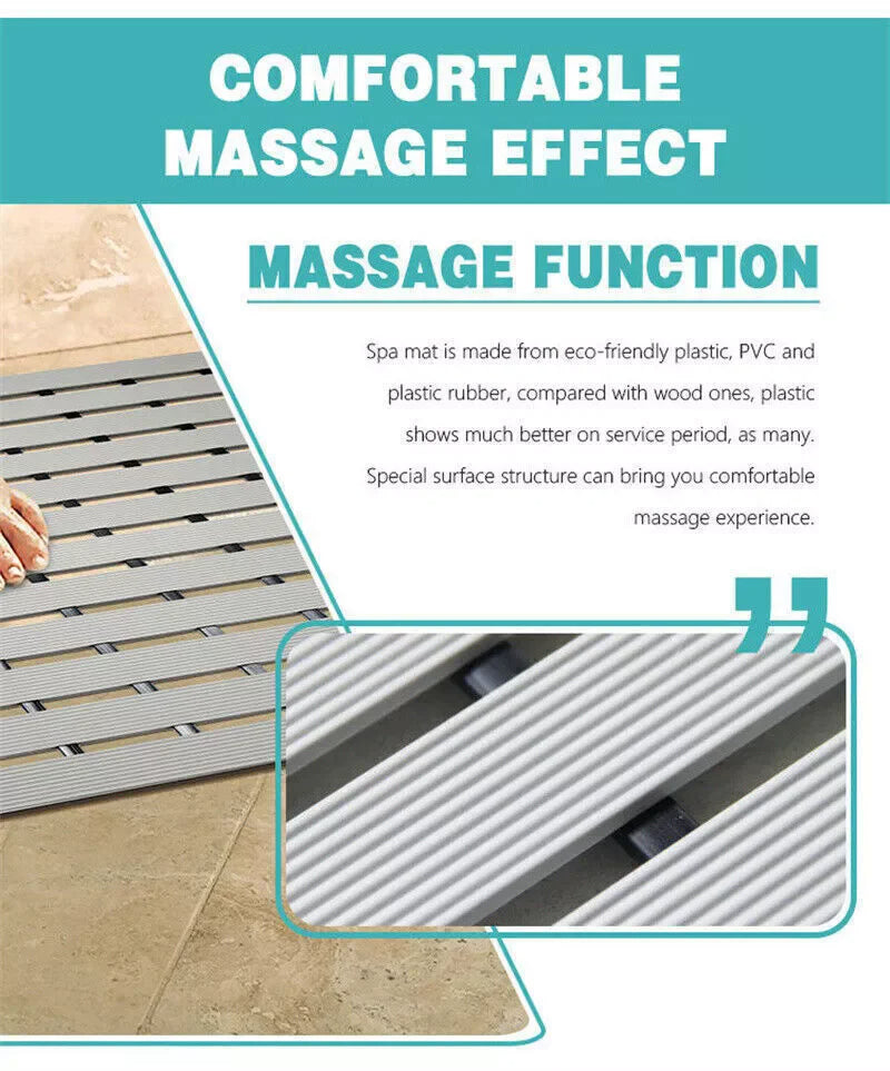 Shower Bath Mat Non-Slip PVC for Tub and Shower