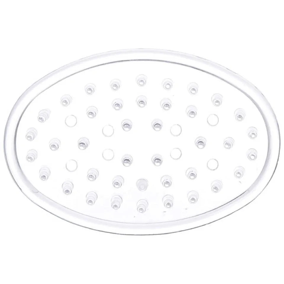 Clear Oval Plastic Soap Holder Tray Durable Bathroom Accessory for Kitchen Counter