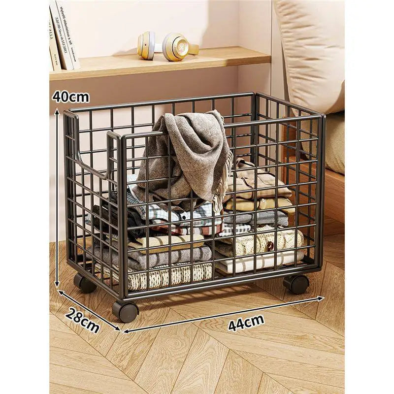 Stuffed Animal Organizer Metal Wire Basket Kids Storage Bin