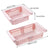 Plastic Fridge Expandable Storage Box for Food Organization (Pink)