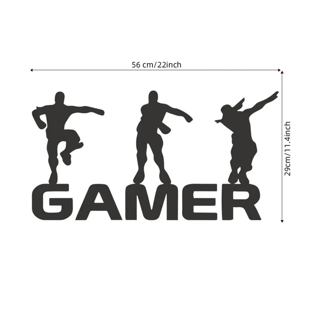 Gamer Letter Wall Decal – Decorative Self-Adhesive Eco-Friendly Sticker for Kids &amp; Teens