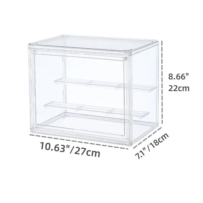 Clear Stackable Display Box 3PCS for Collectibles Figures