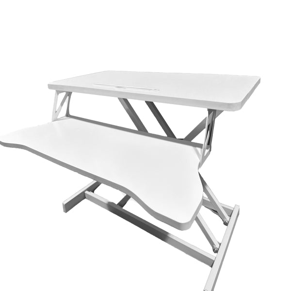Desk Converter Sit-Stand 32&quot; with Keyboard Tray (White)