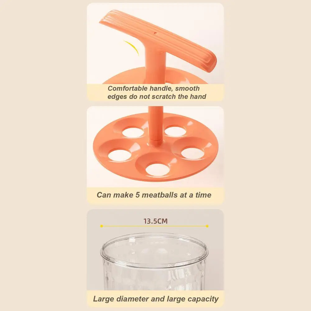 Meatball Maker Mold Reusable 5 Balls for Easy Kitchen Use