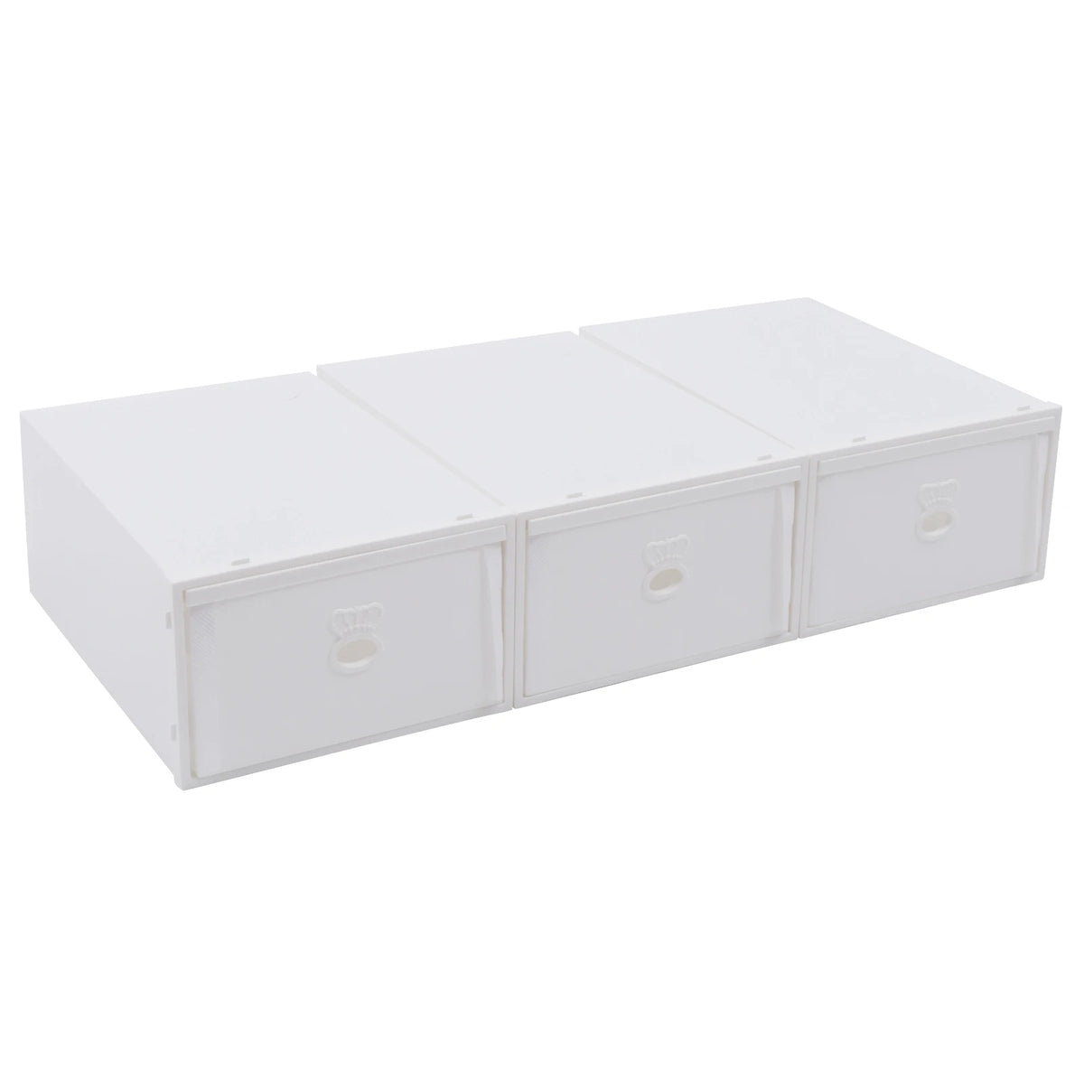 Bedroom Storage Box with Compartments (White)