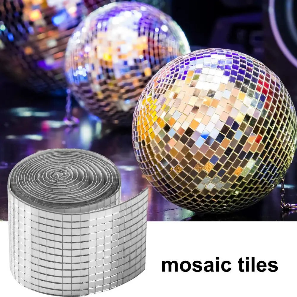 DIY Disco Ball Mirror Wall Stickers Mosaic Decor
