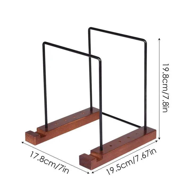 Vinyl Record Rack Wooden Desktop Stand