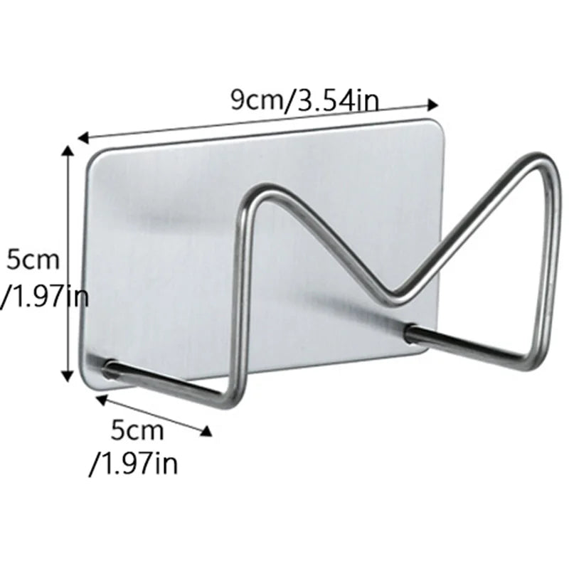 Adhesive Sponge Caddy for Kitchen Sink Under Cabinet or Wall Mount Organizer