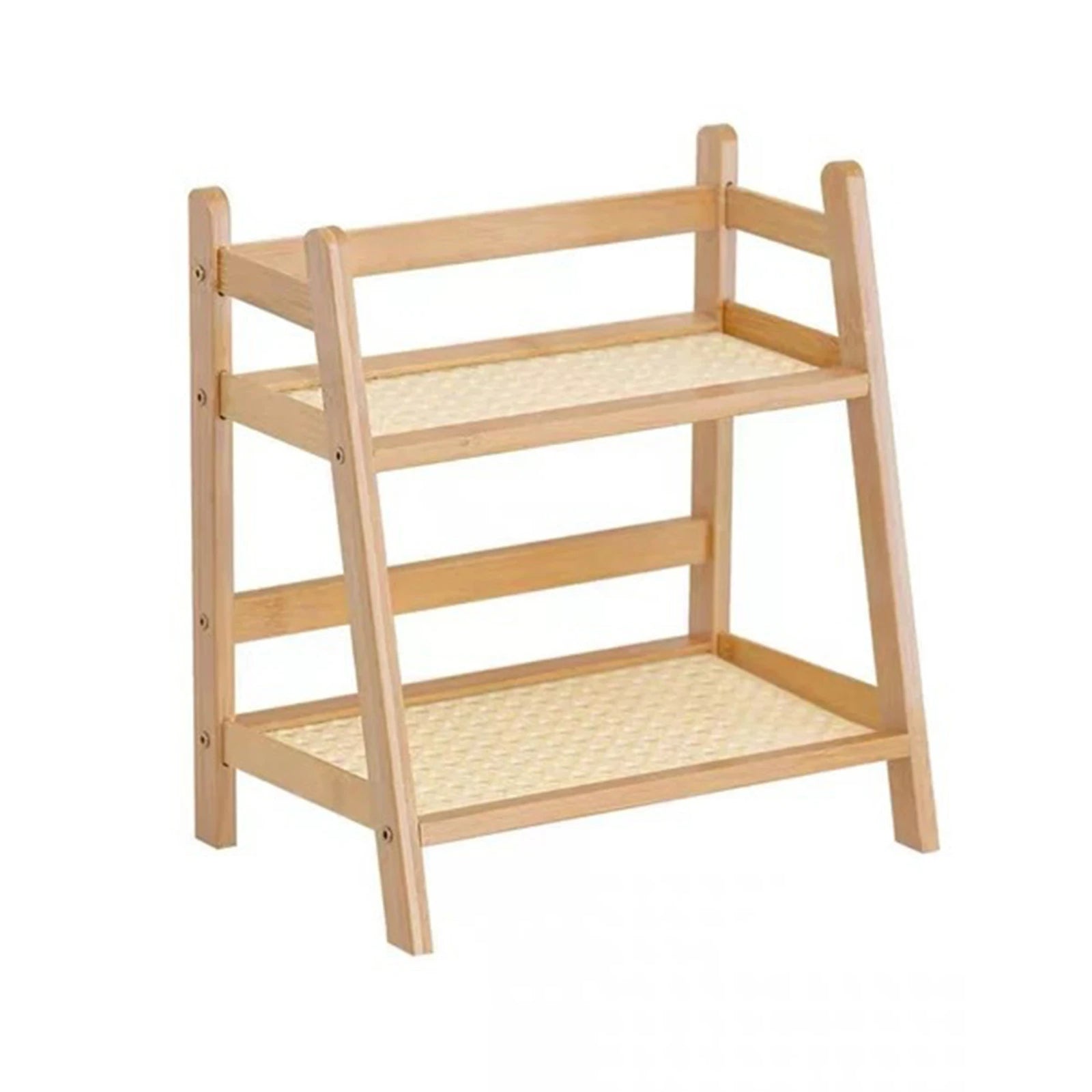 Double Layer Organizer Rack with Cup Holder for Office Kitchen Counter