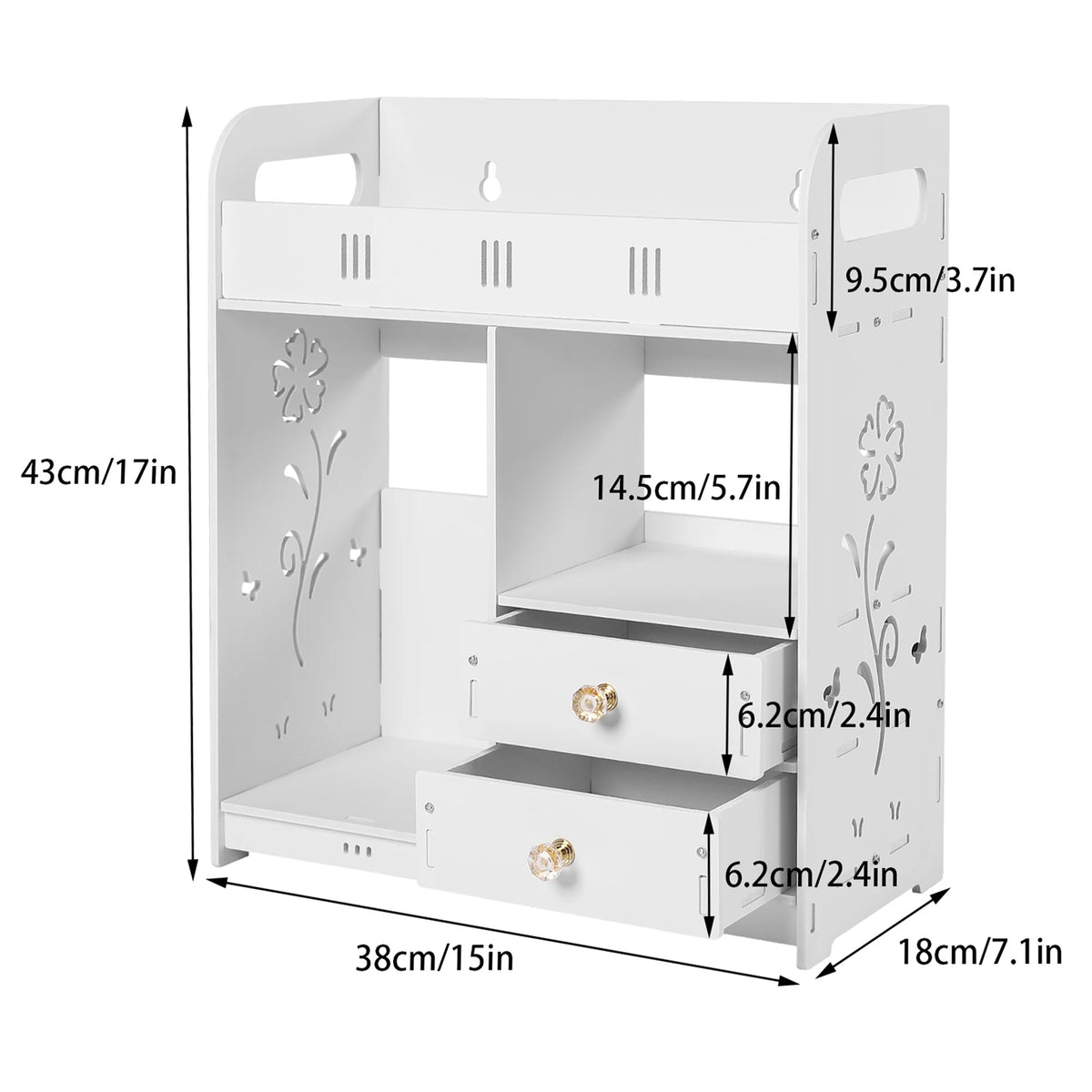 Bathroom Cabinet Stylish Wall-Mounted Medicine Organizer