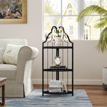 Small Corner Shelf for Living Room Home Office