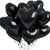 10PCS Black Heart Foil Balloons 18 Inch for Valentine's Day Decoration