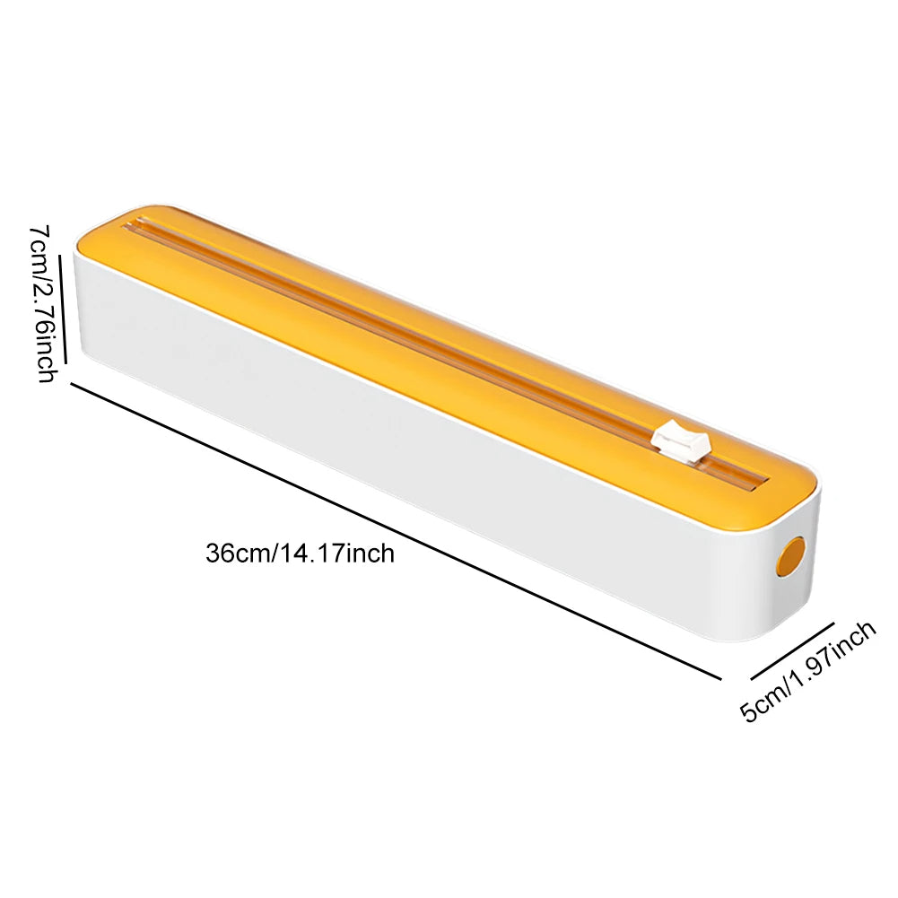 Magnetic Plastic Wrap Foil Dispenser Cutter (Blue)