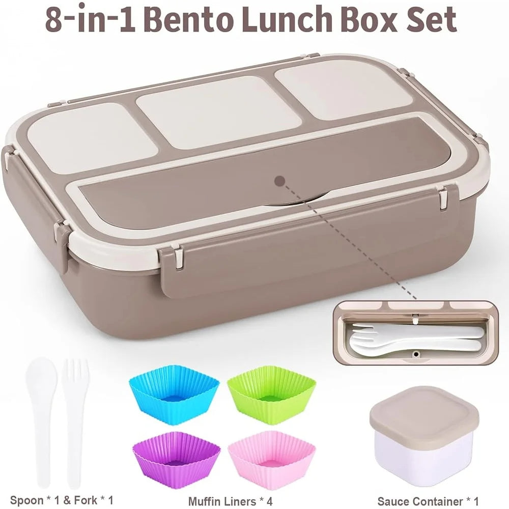 Bento Box 4-Compartment Lunch Container