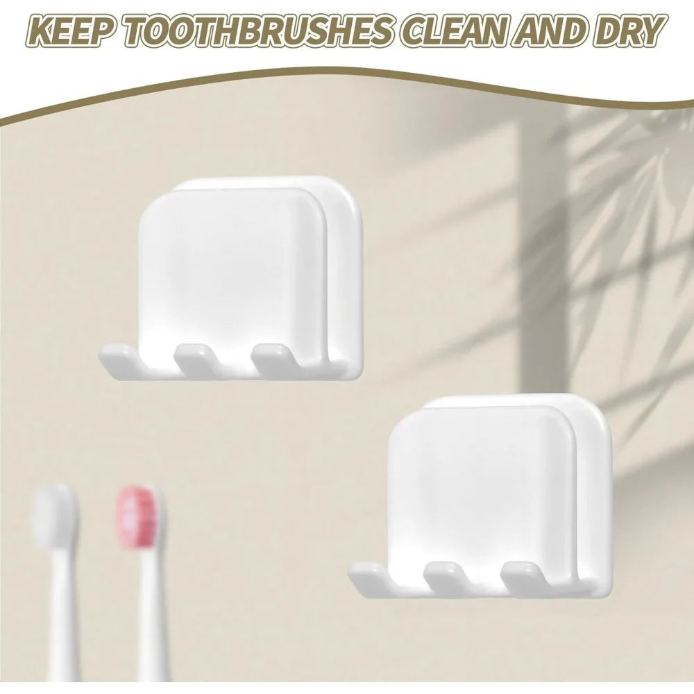 Self-Adhesive Wall Mount for Bathroom Organization (2-Piece Set)