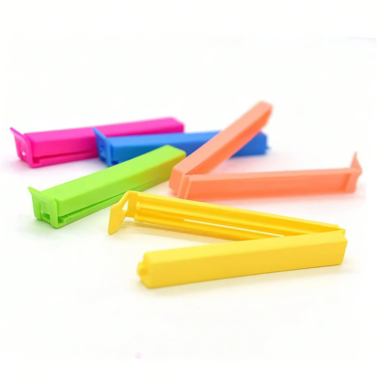 Mixed Color Plastic Clips Moisture-proof Bag Sealing Clips (10 Pieces)