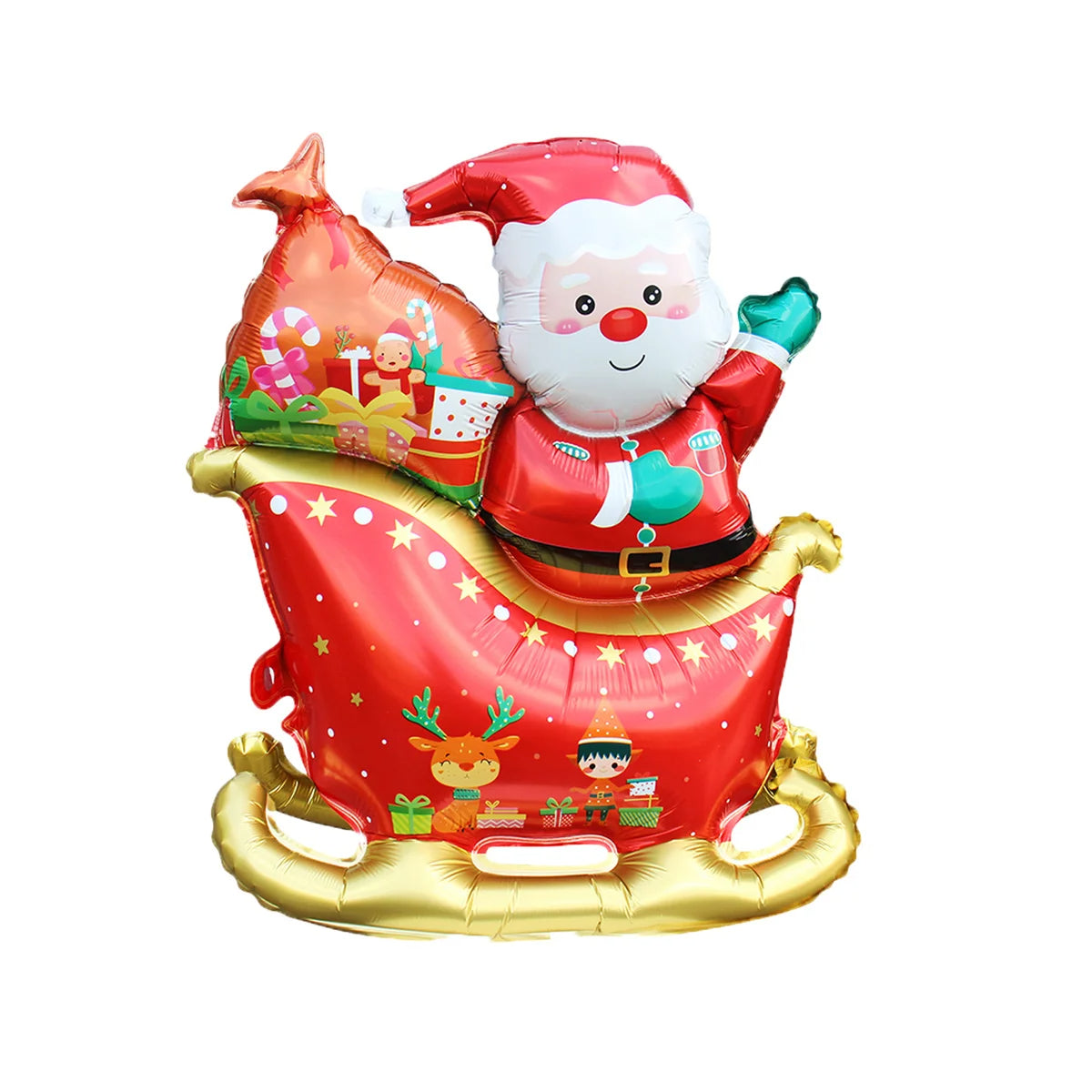 1pc Christmas Sleigh Foil Balloon for Party Decor