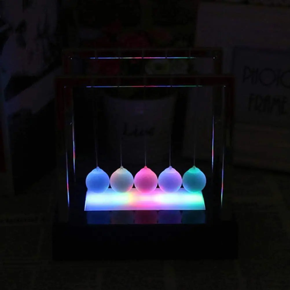 Light Up Newtons Cradle Balance Balls for Office Home