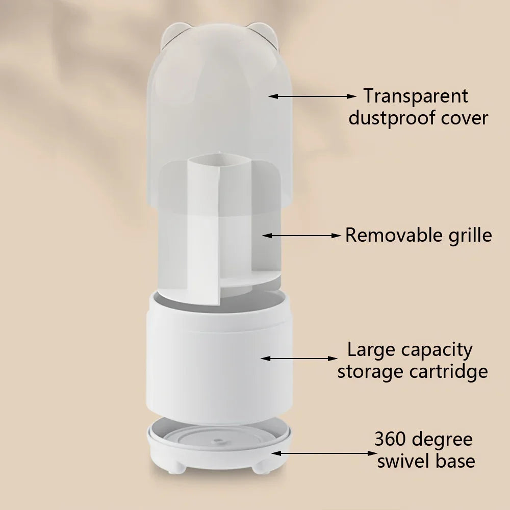 Multifunctional Desktop Storage Rotating Makeup Organizer (Pink)