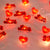 Heart Shaped String Lights 2M 20 LEDs for Valentine's Day Decor