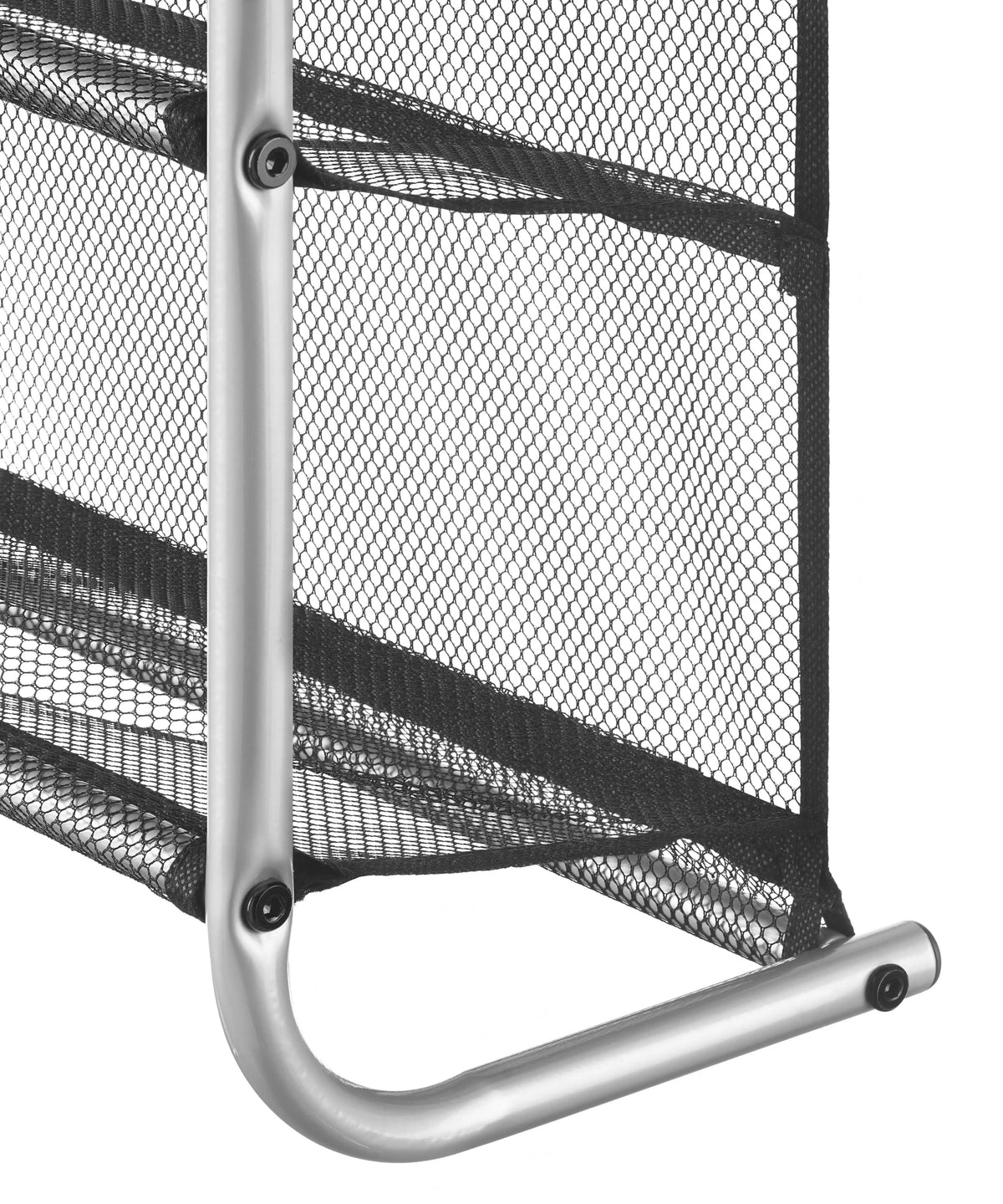 12-Tier Over The Door Shoe Rack – 36 Pair Gray Metal Shoe Organizer (Brown)