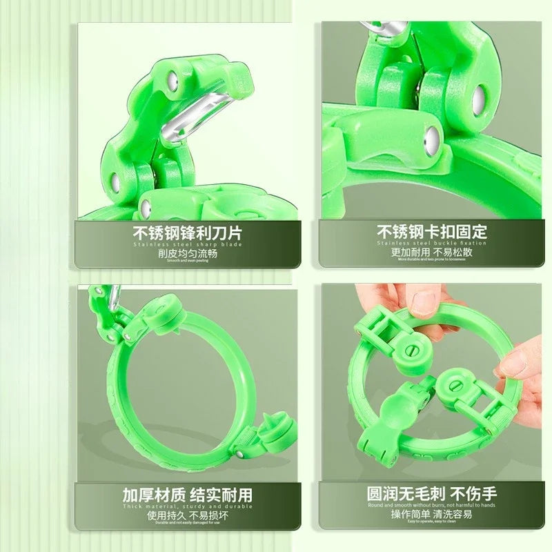 Kitchen Fruit Spiralizer Peeler Machine Handheld Rotating Tool