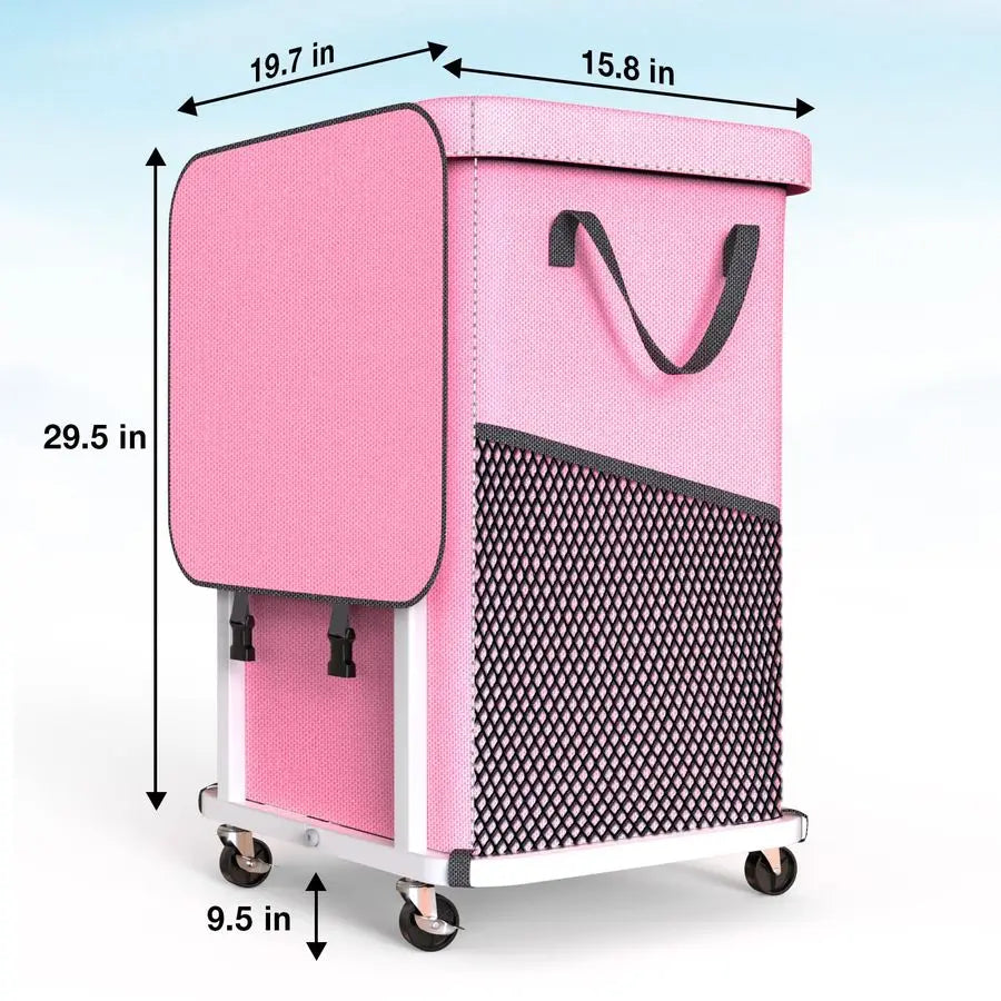 150L Large Rolling Laundry Basket – Heavy Duty Laundry Cart with Metal Frame