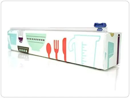 Refillable Wrap Dispenser with Slide Cutter 12-inch 250ft Roll Capacity (Green)