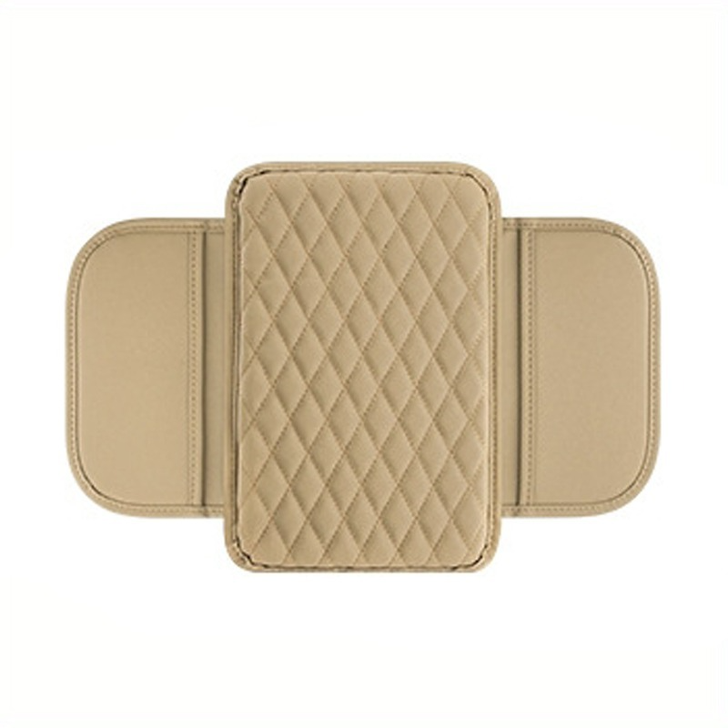 Car Armrest Box Reinforced Pad With Side Storage Bag