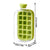 Silicone Water Bottle Ice Cube Maker Freezer Trays (Green)