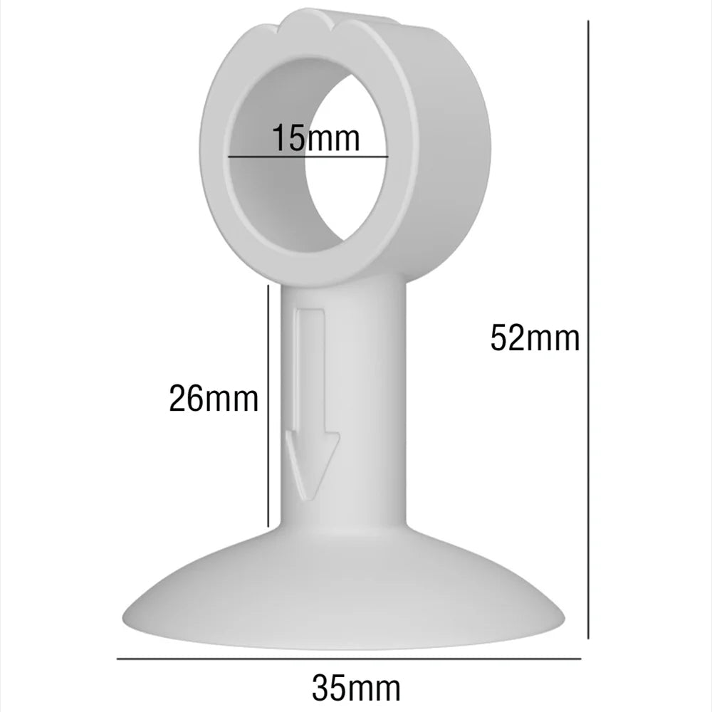 Door Handle Protector with Strong Suction Cup (White)