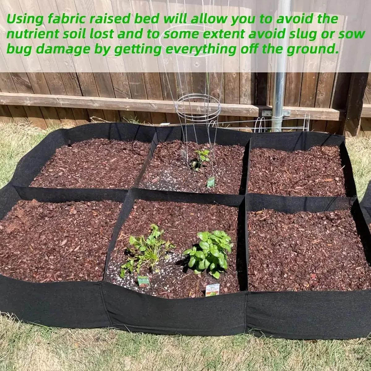 Rectangle Garden Planting Bag Durable Felt Pot for Plants