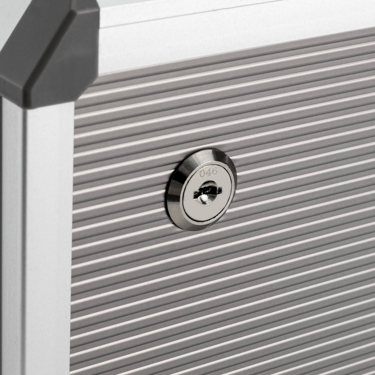 Aluminum Alloy A4 Document Storage Box with Lock &amp; 4 Drawers