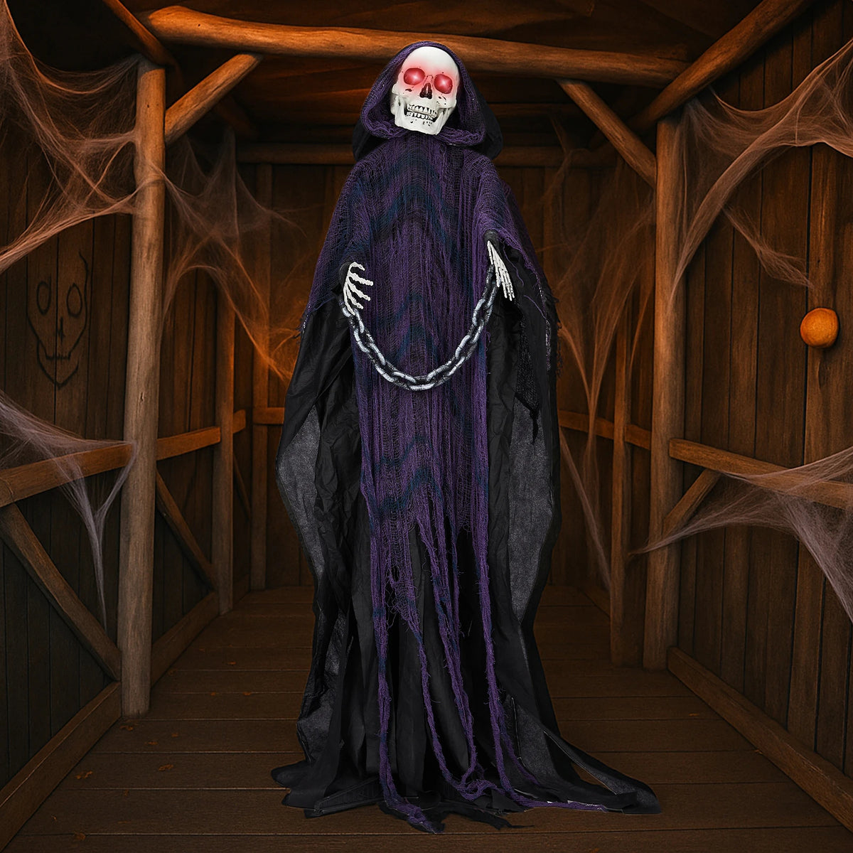 Animatronic Grim Reaper 6FT for Halloween Decoration