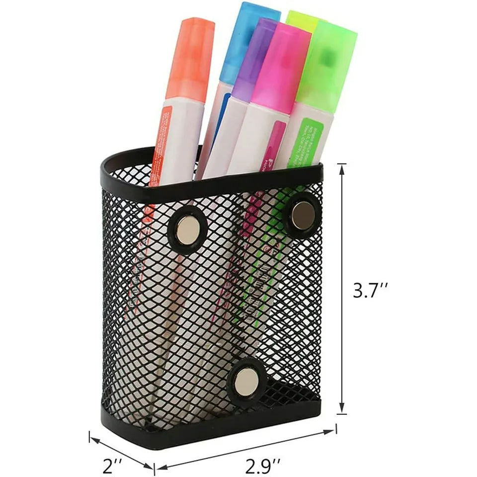 Metal Mesh Magnetic Organizer 2-Pack Semicircle for Office Home
