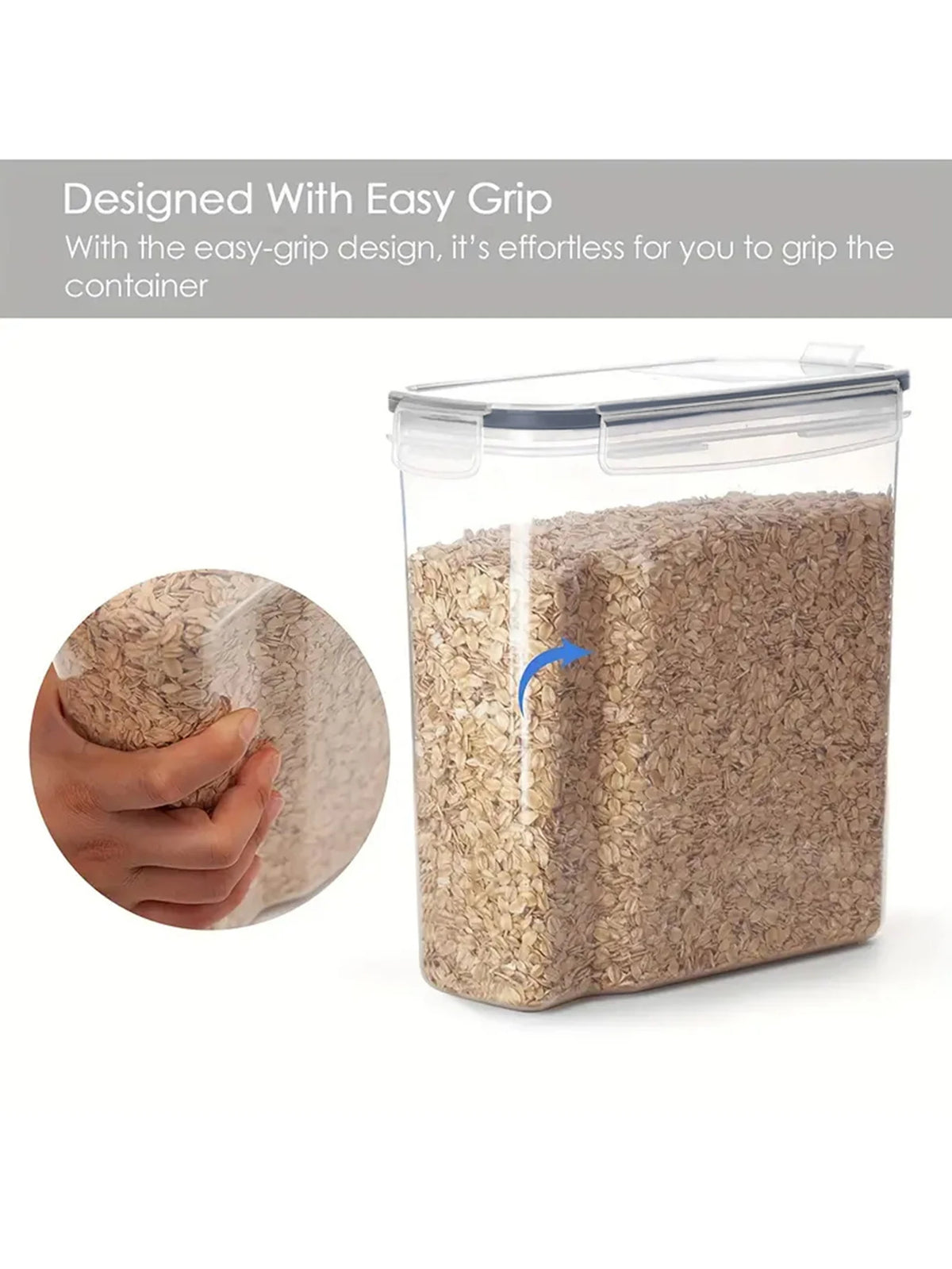 4L Food Storage Containers 4-Pack Large with Lids