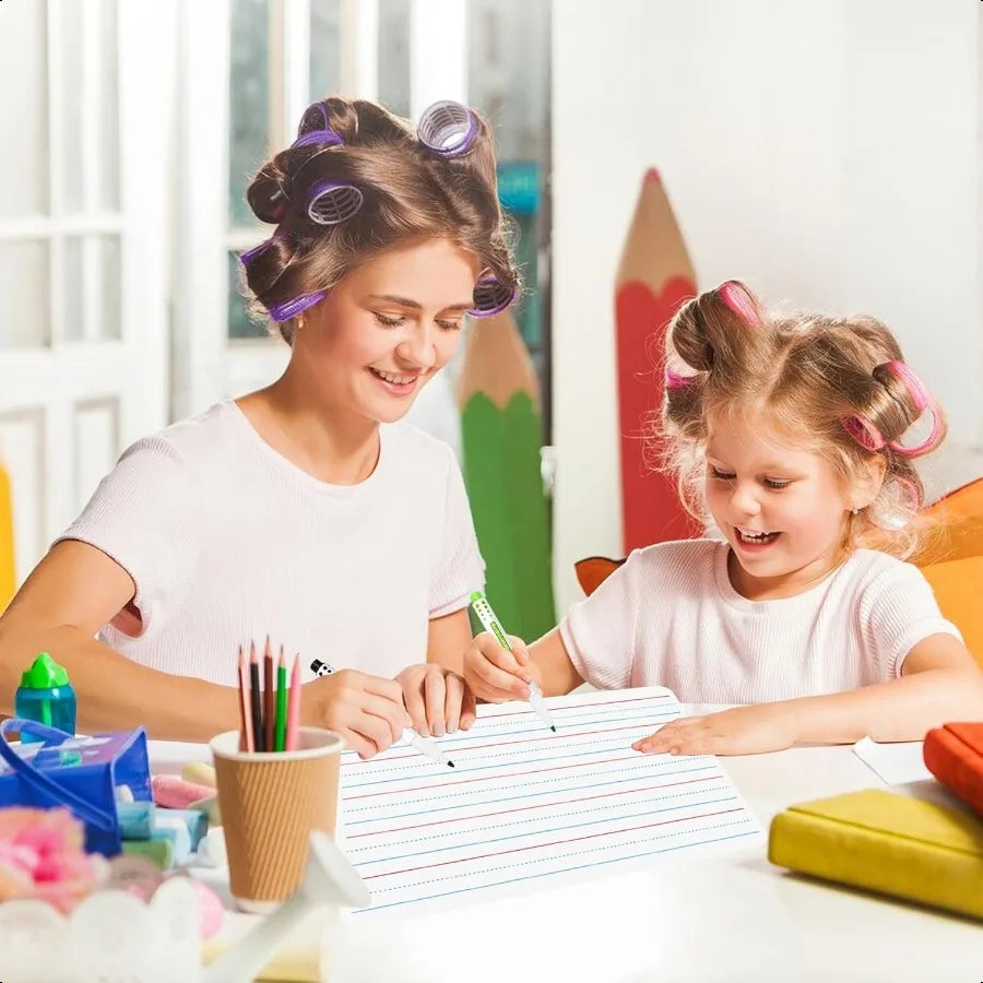 Double-Sided Ruled Whiteboards for Students