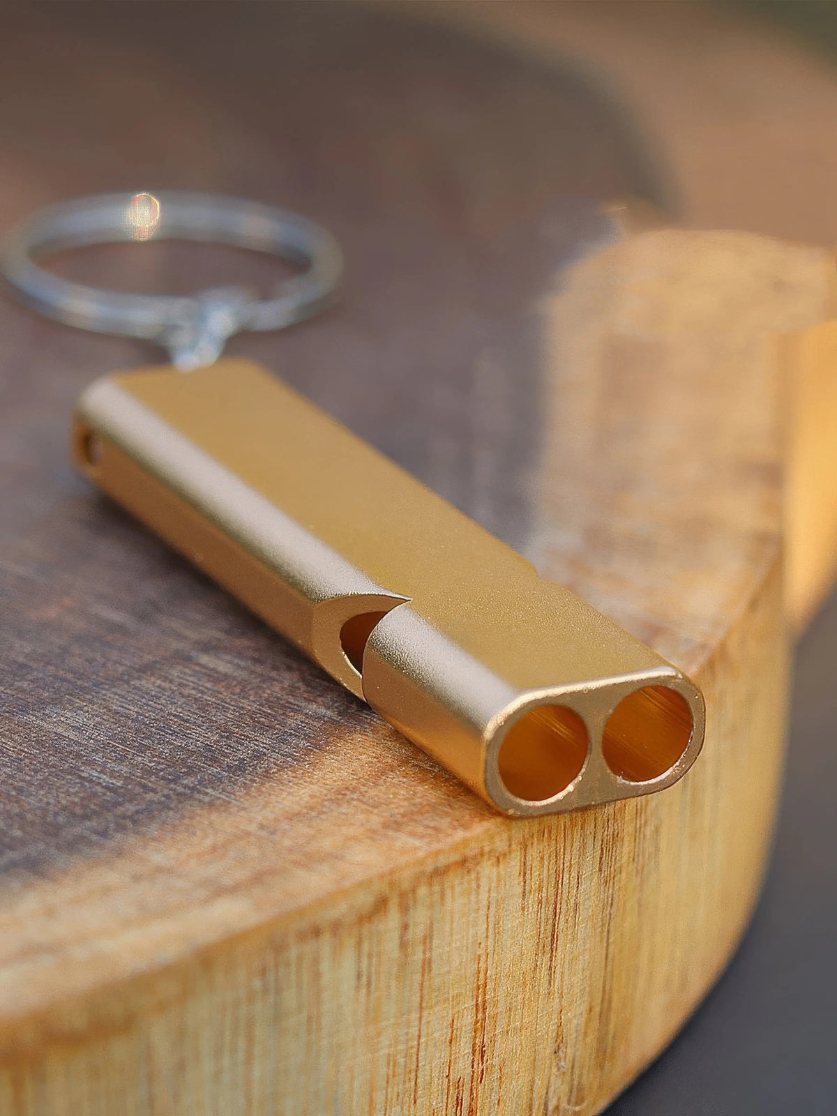 Golden Survival Whistle 5.7cm Durable Metal Whistle
