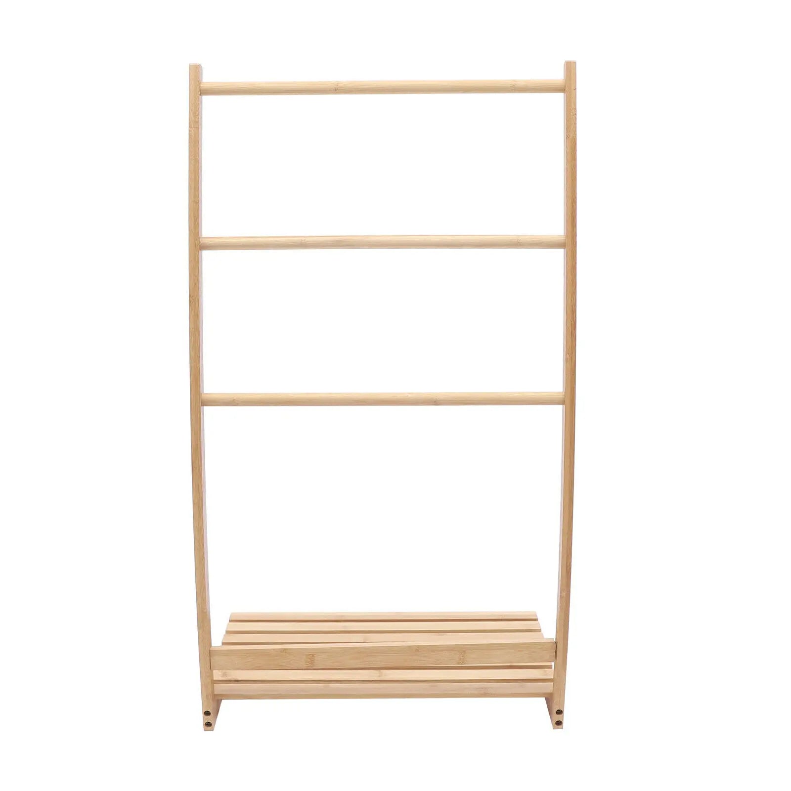 Freestanding Bamboo Towel Holder 3-Tier Rack for Bathroom