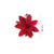 15cm Glitter Poinsettia Flower 10PCS for Christmas Tree (Red and Gold)