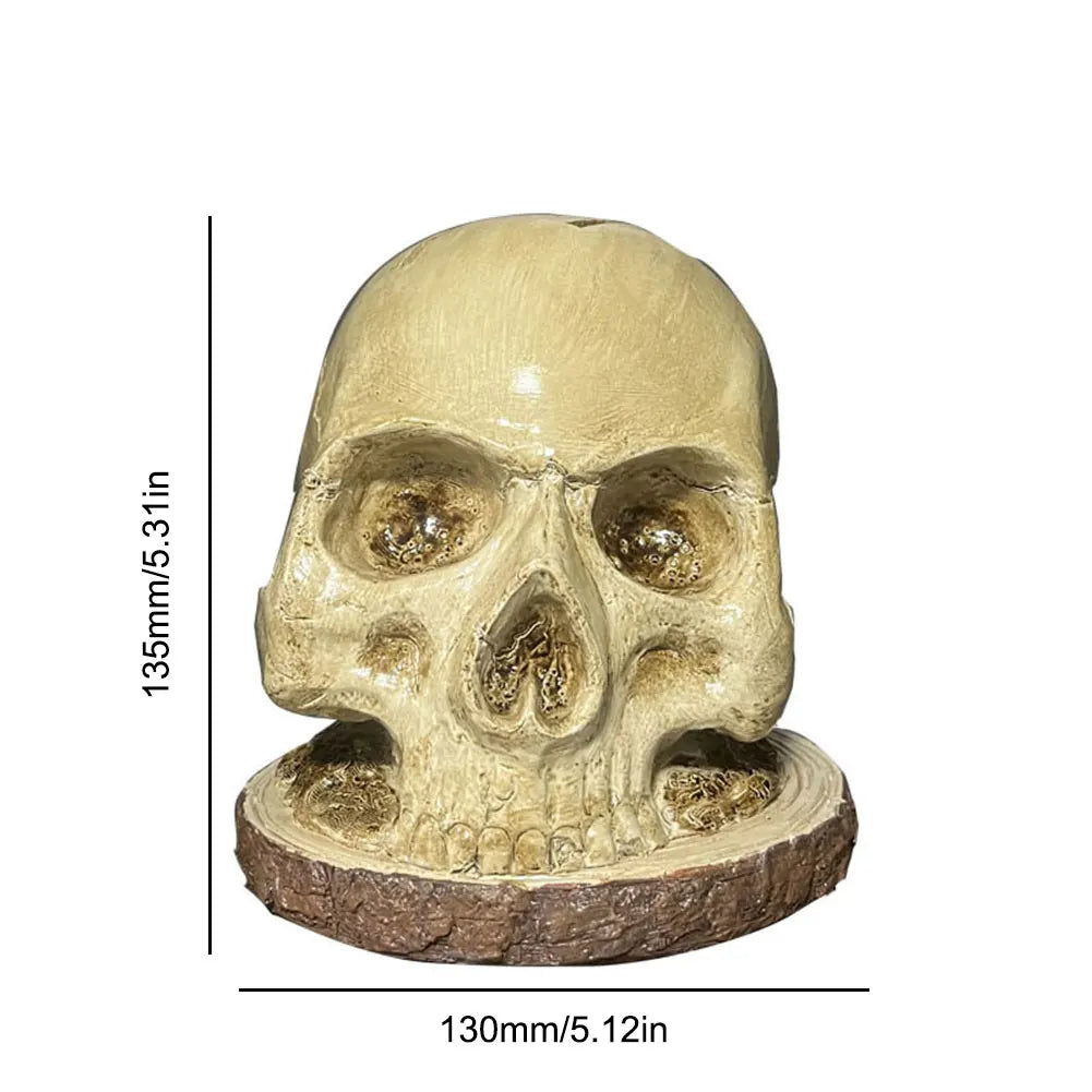 Skull Knife Holder for Halloween Goth Decor