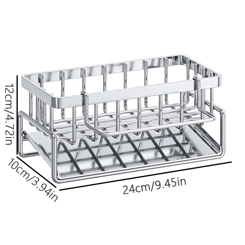 Stainless Steel Sink Sponge Drying Rack